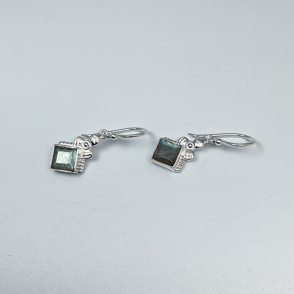 Labradorite Dangle Earrings-Rocks and Gems Canada