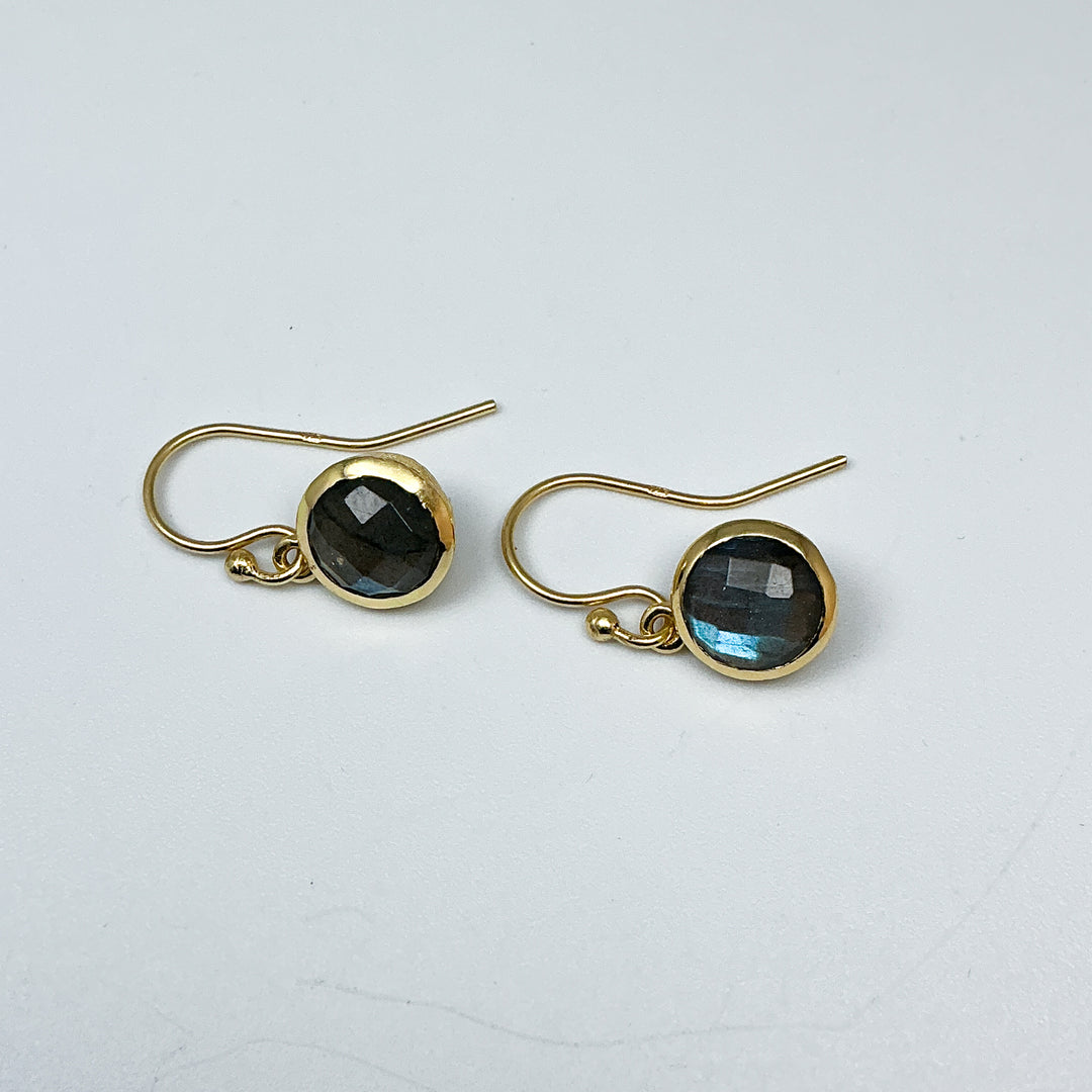 Labradorite Dangle Earrings-Rocks and Gems Canada