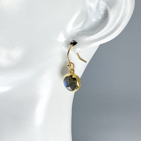 Labradorite Dangle Earrings-Rocks and Gems Canada