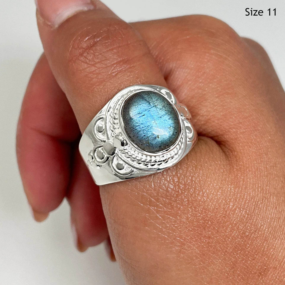 Labradorite Ring-Rocks and Gems Canada