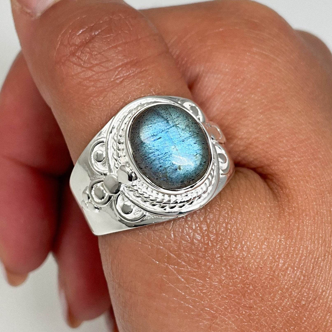 Labradorite Ring-Rocks and Gems Canada