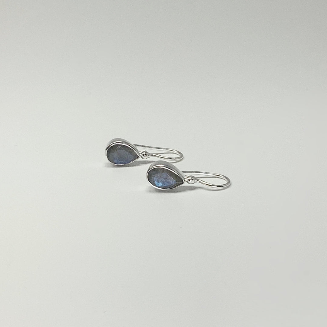 Labradorite Dangle Earrings - Rocks and Gems Canada