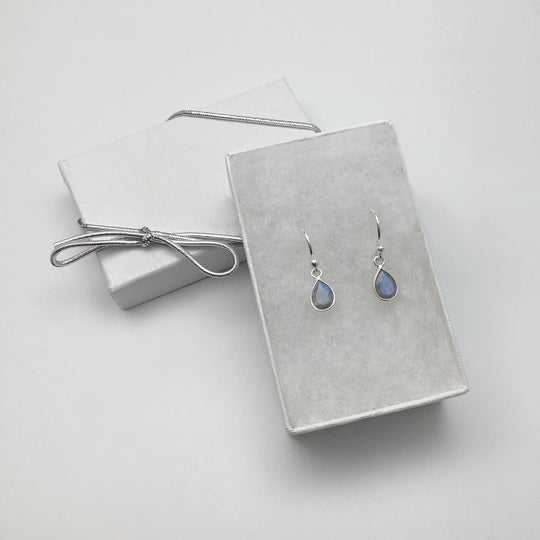 Labradorite Dangle Earrings - Rocks and Gems Canada