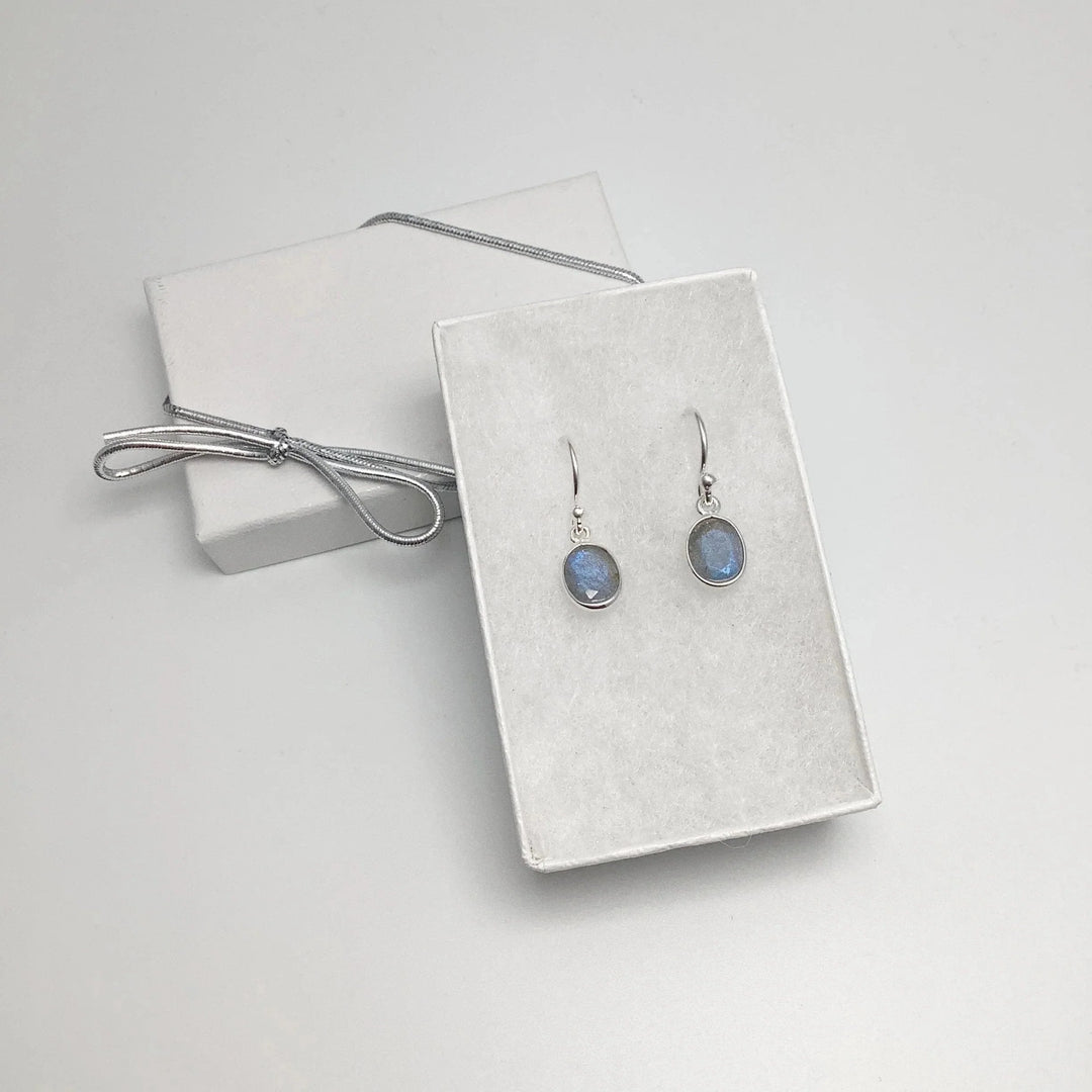 Labradorite Dangle Earrings - Rocks and Gems Canada
