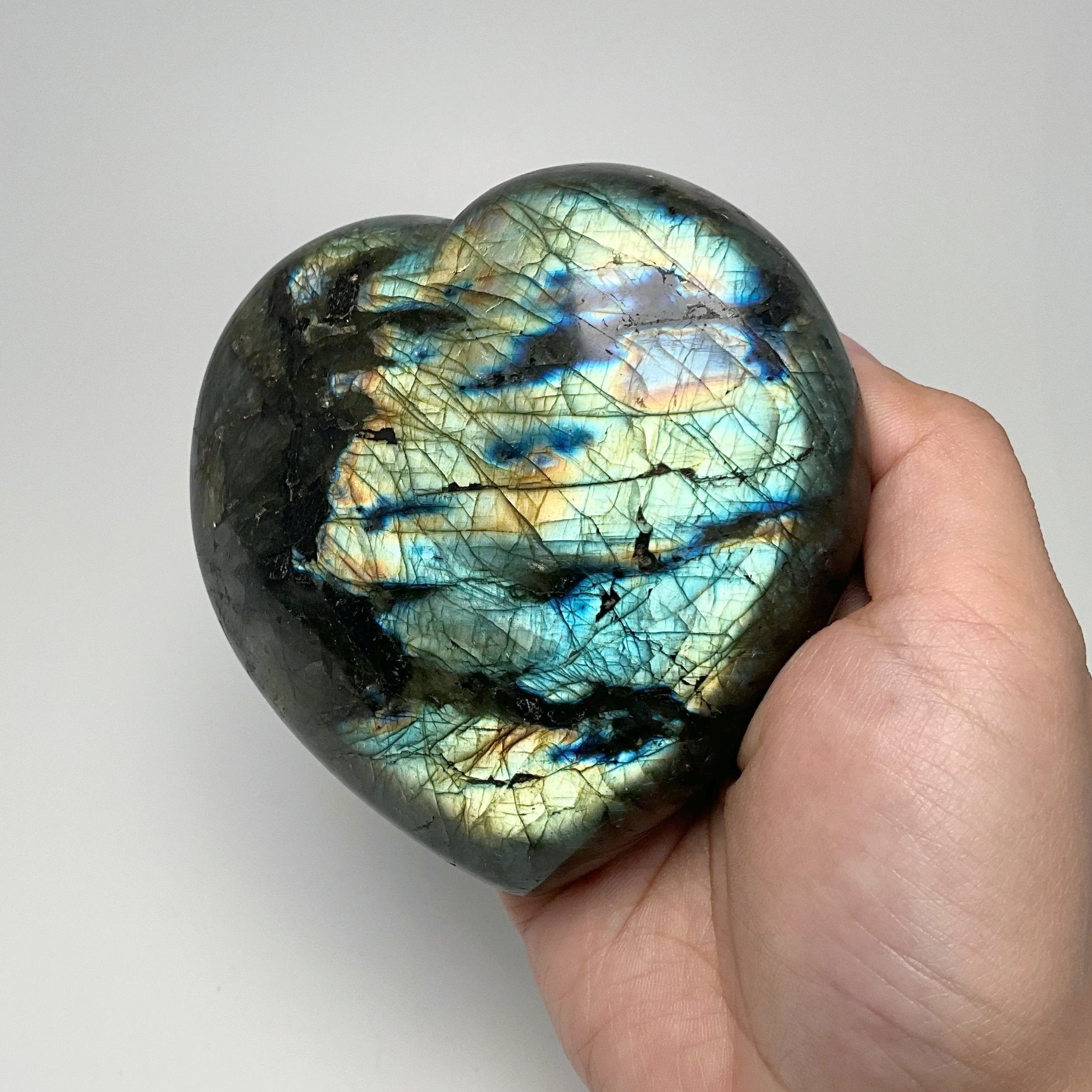 Labradorite Heart - Rocks and Gems Canada