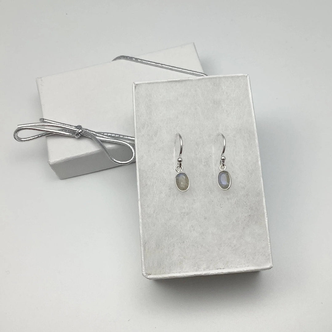 Labradorite Dangle Earrings - Rocks and Gems Canada