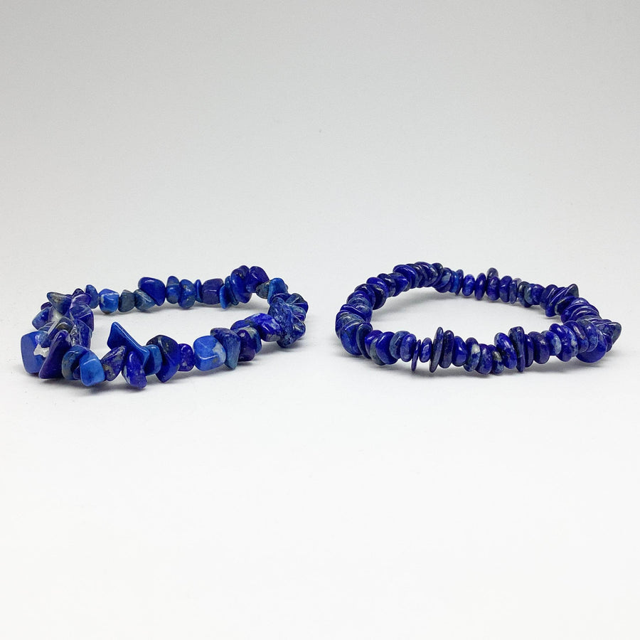 Lapis Lazuli Chip Beaded Bracelet-Rocks and Gems Canada