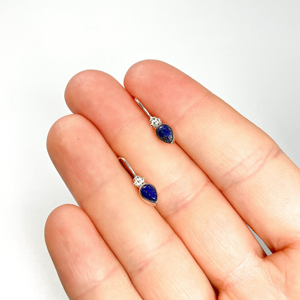 Lapis Lazuli Dangle Earrings-Rocks and Gems Canada