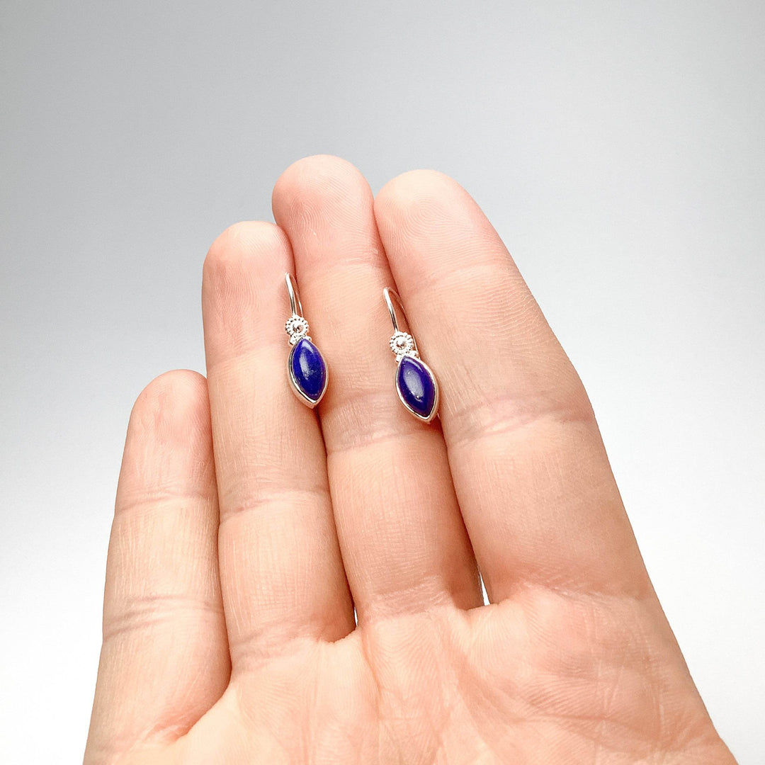 Lapis Lazuli Dangle Earrings-Rocks and Gems Canada