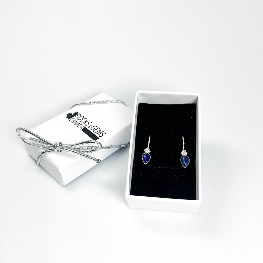 Lapis Lazuli Dangle Earrings-Rocks and Gems Canada
