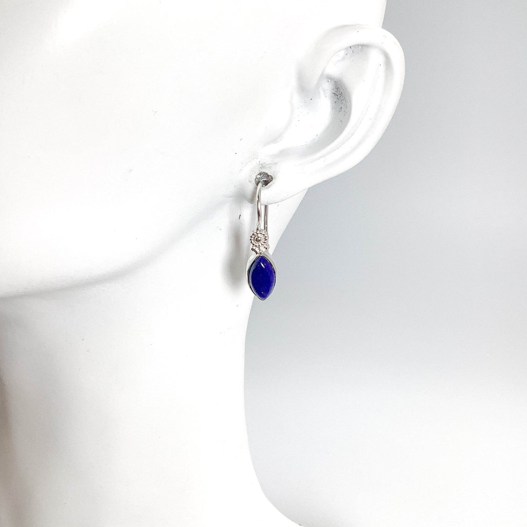 Lapis Lazuli Dangle Earrings-Rocks and Gems Canada