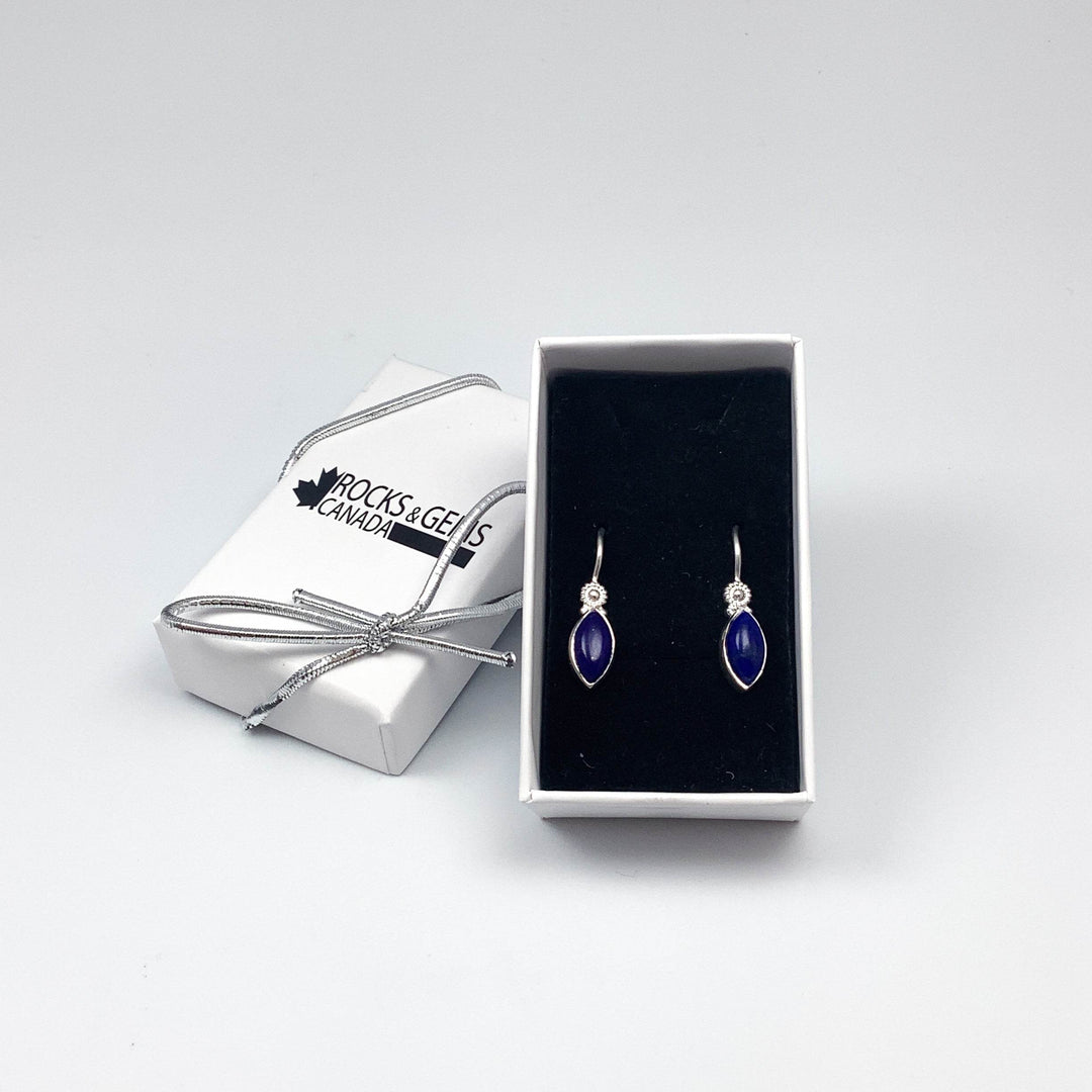 Lapis Lazuli Dangle Earrings-Rocks and Gems Canada