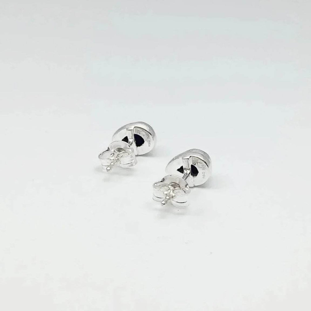 Lapis Lazuli Stud Earrings-Rocks and Gems Canada