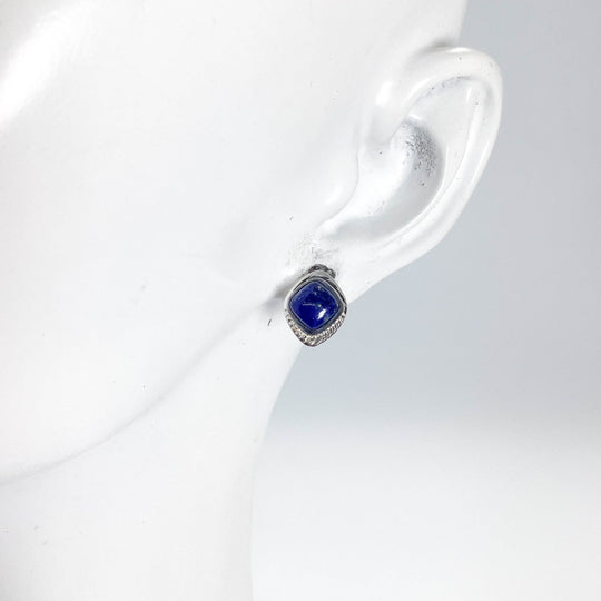 Lapis Lazuli Stud Earrings-Rocks and Gems Canada