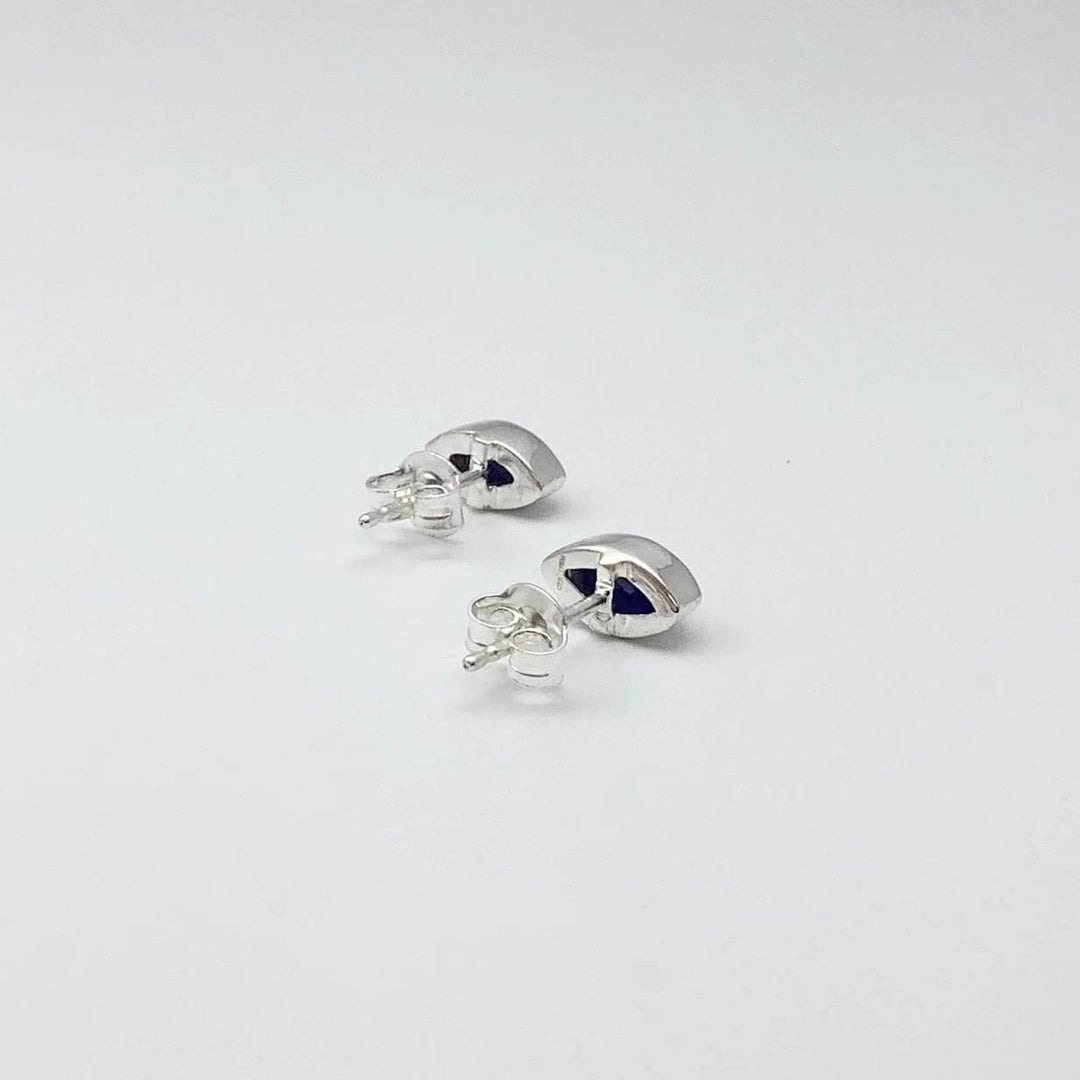 Lapis Lazuli Stud Earrings-Rocks and Gems Canada