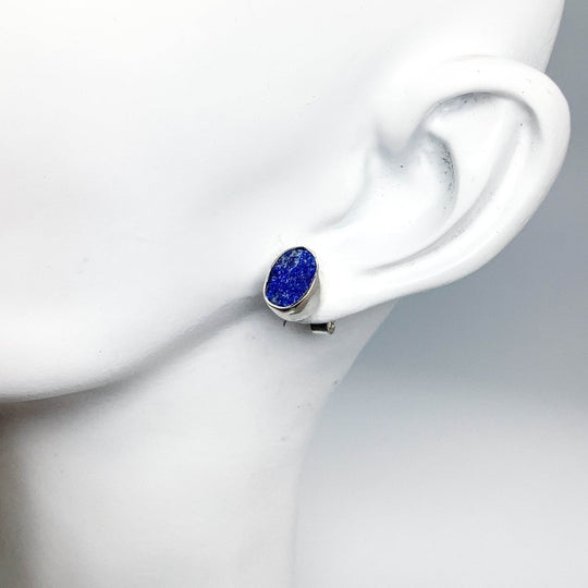 Lapis Lazuli Stud Earrings-Rocks and Gems Canada