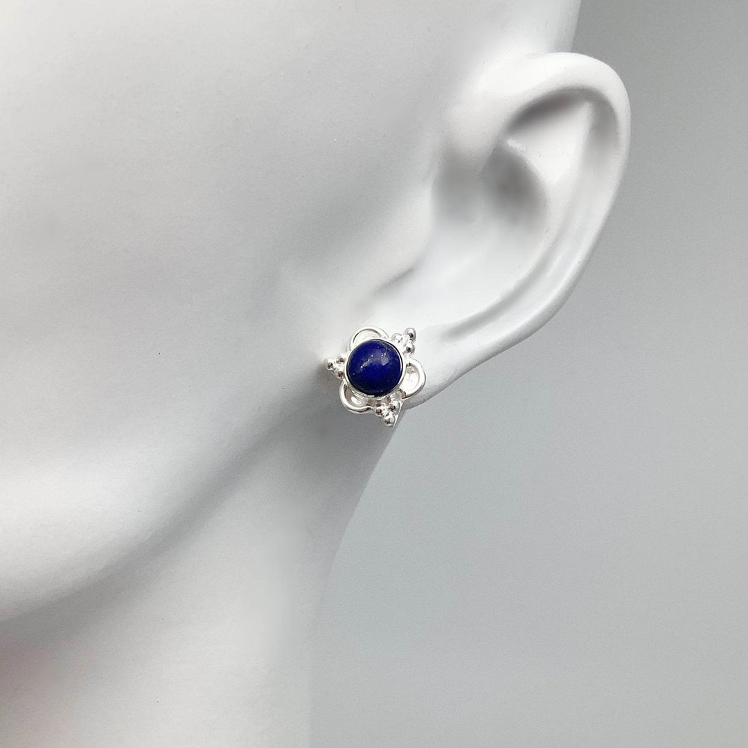 Lapis Lazuli Stud Earrings-Rocks and Gems Canada