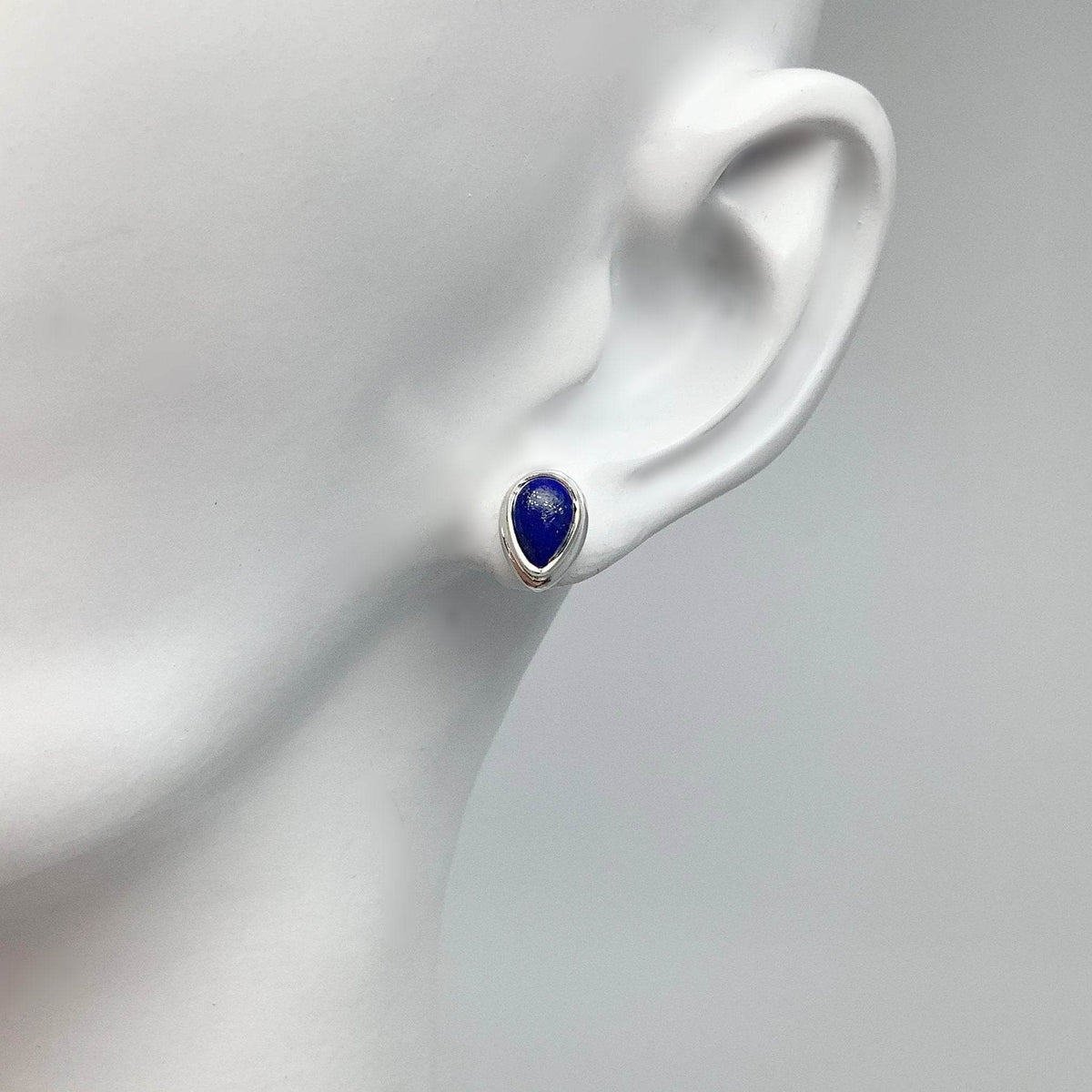 Lapis Lazuli Stud Earrings-Rocks and Gems Canada