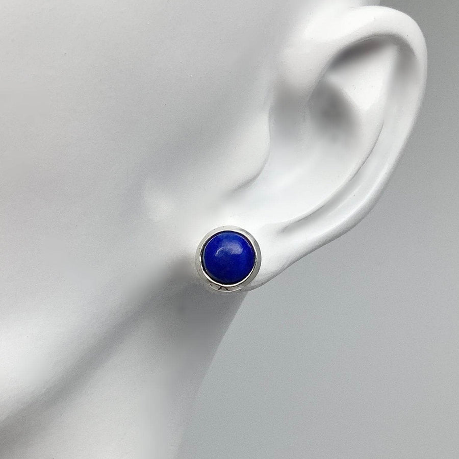 Lapis Lazuli Stud Earrings-Rocks and Gems Canada