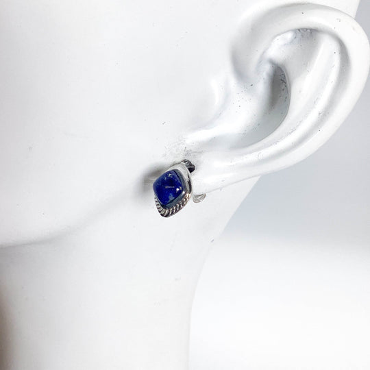 Lapis Lazuli Stud Earrings-Rocks and Gems Canada