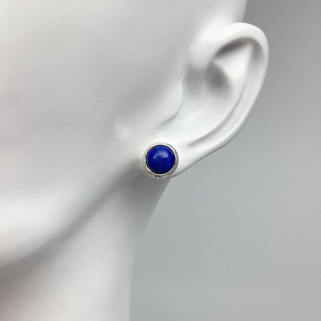 Lapis Lazuli Stud Earrings - Rocks and Gems Canada