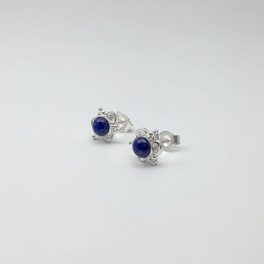 Lapis Lazuli Stud Earrings - Rocks and Gems Canada