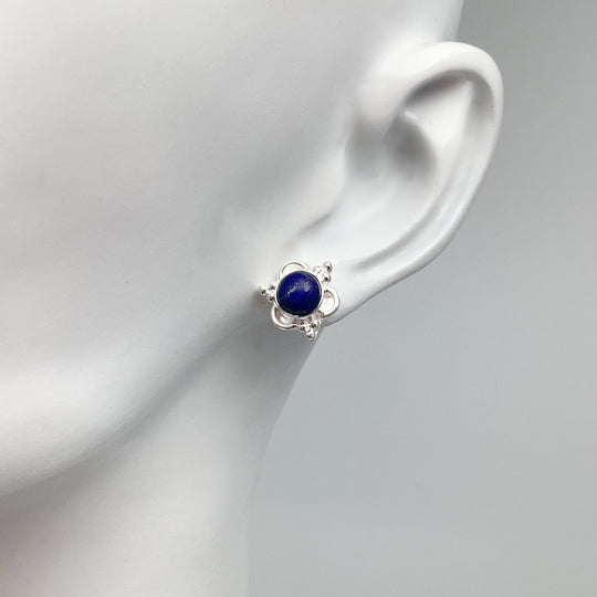 Lapis Lazuli Stud Earrings - Rocks and Gems Canada