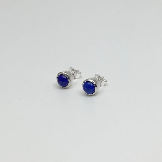 Lapis Lazuli Stud Earrings - Rocks and Gems Canada