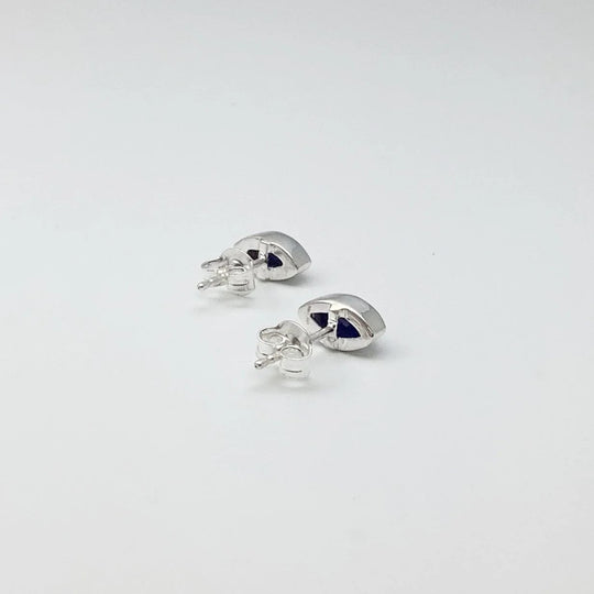 Lapis Lazuli Stud Earrings - Rocks and Gems Canada