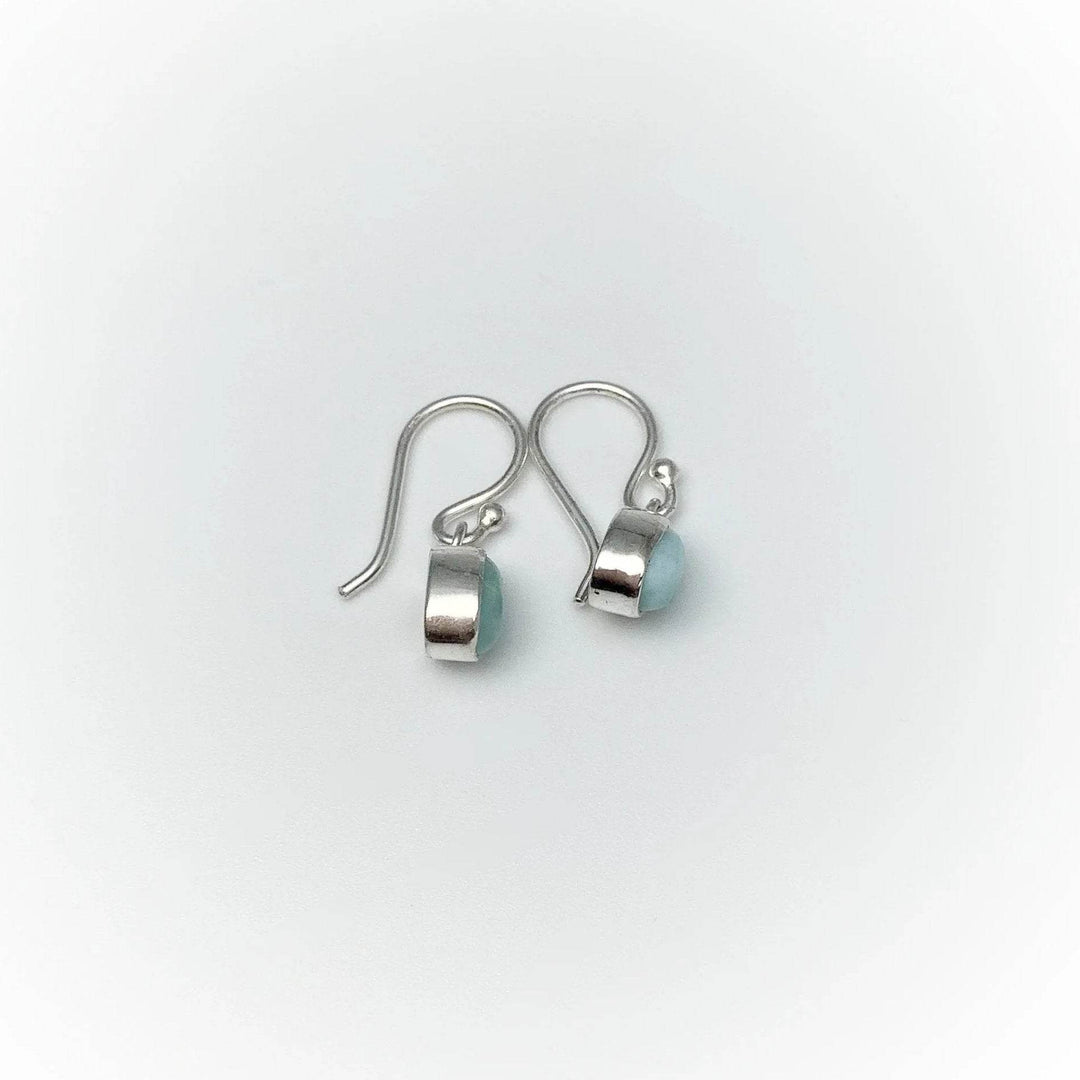 Larimar Dangle Earrings-Rocks and Gems Canada