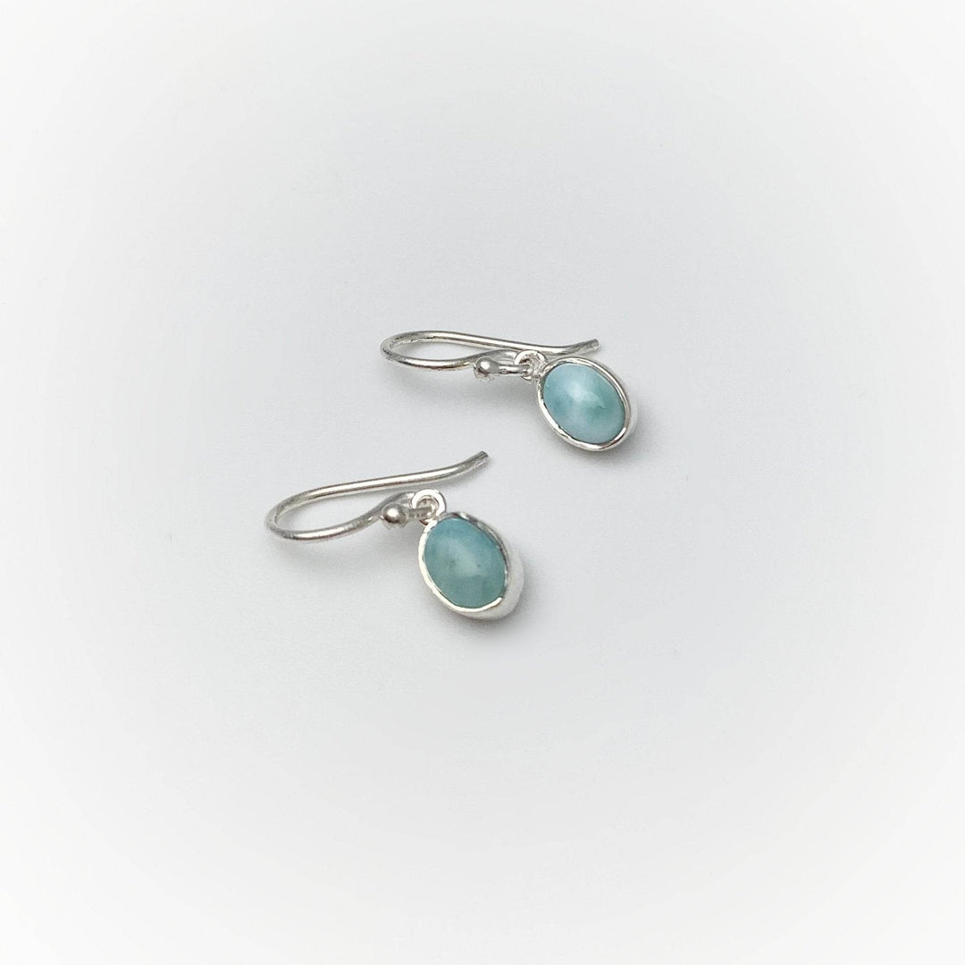 Larimar Dangle Earrings-Rocks and Gems Canada