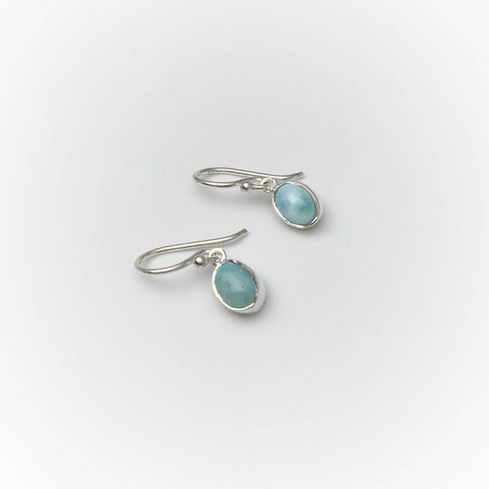 Larimar Dangle Earrings-Rocks and Gems Canada