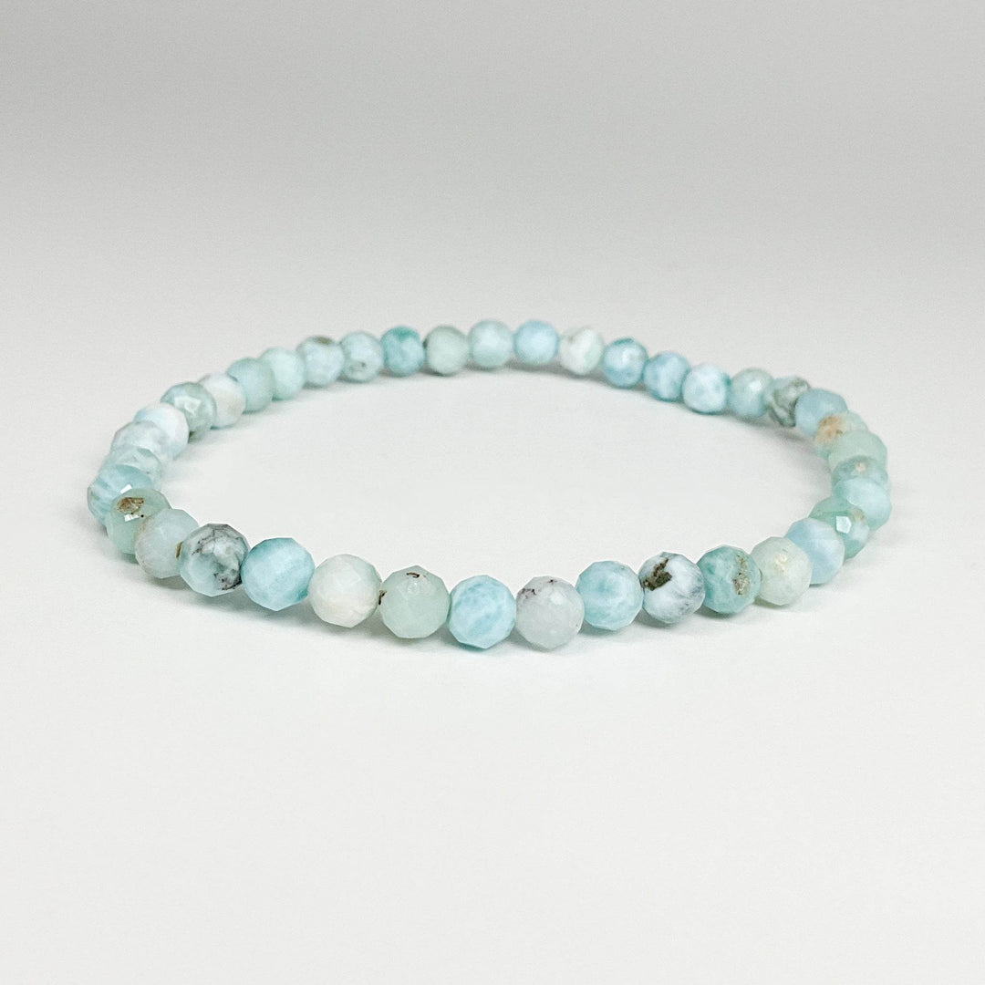 Larimar Faceted Beaded Bracelet-Rocks and Gems Canada