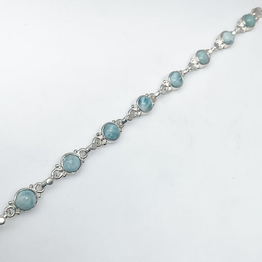 Larimar Sterling Silver Bracelet-Rocks and Gems Canada