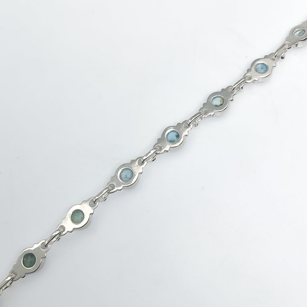 Larimar Sterling Silver Bracelet-Rocks and Gems Canada