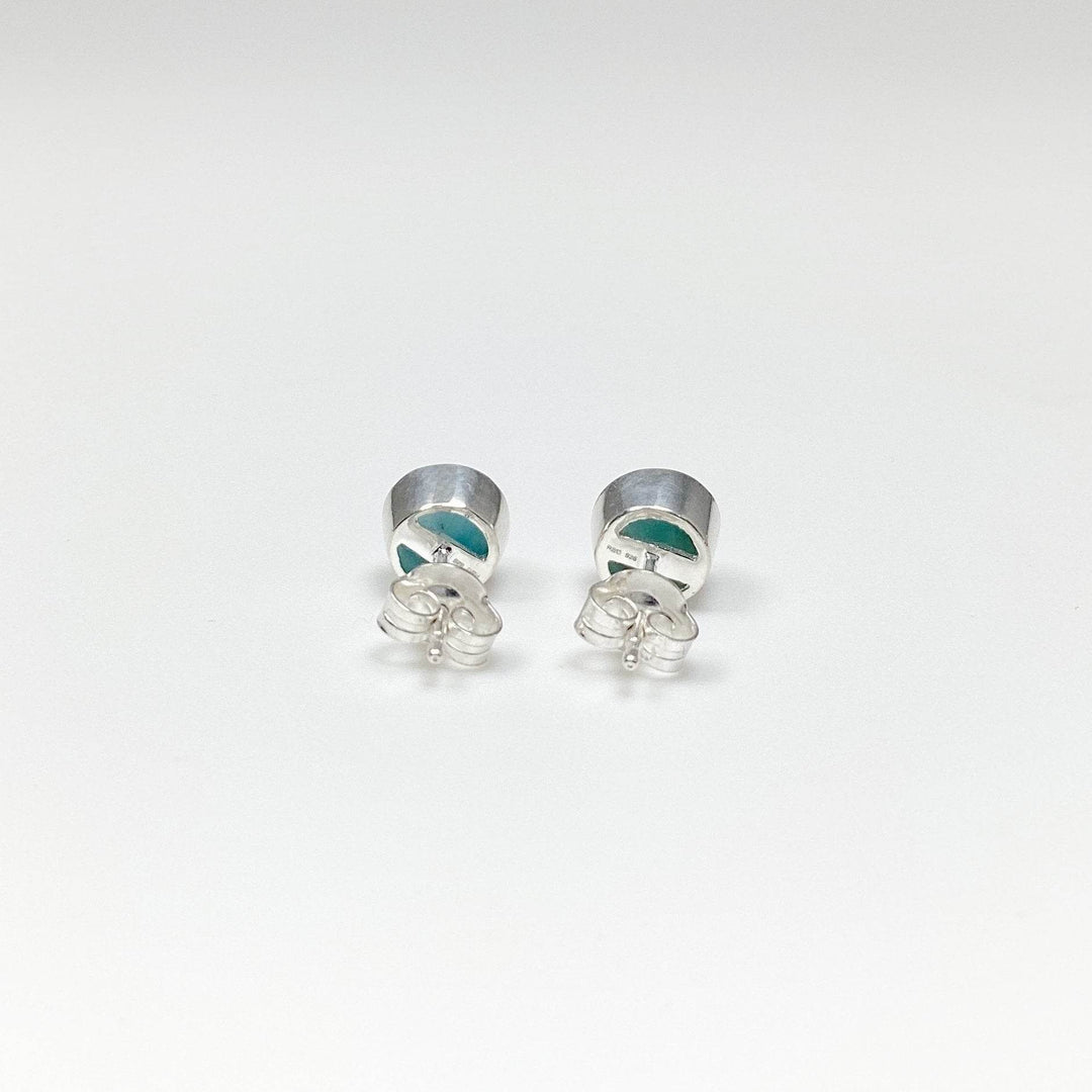 Larimar Stud Earrings - Rocks and Gems Canada