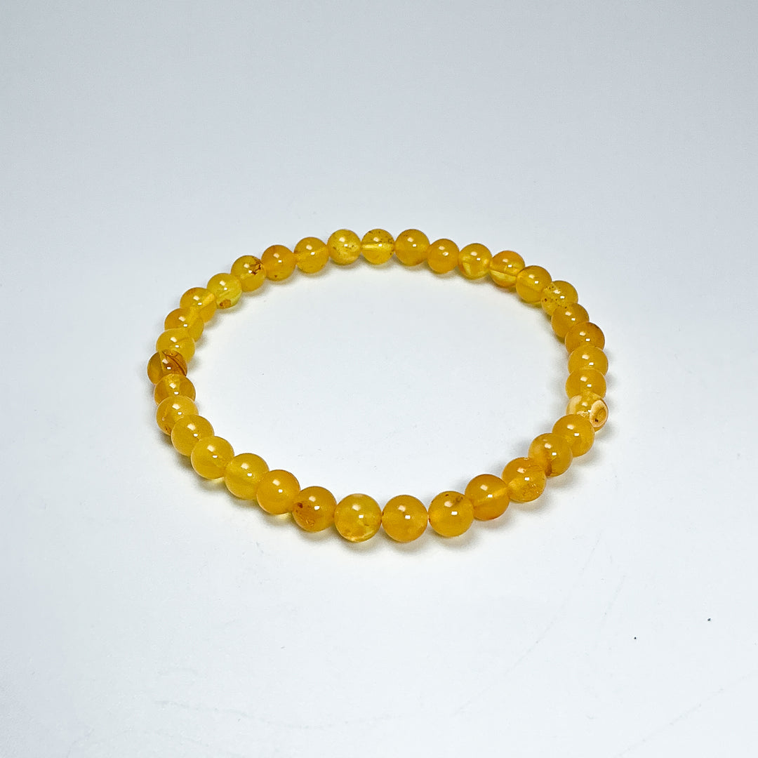 Lemon Amber Beaded Bracelet-Rocks and Gems Canada