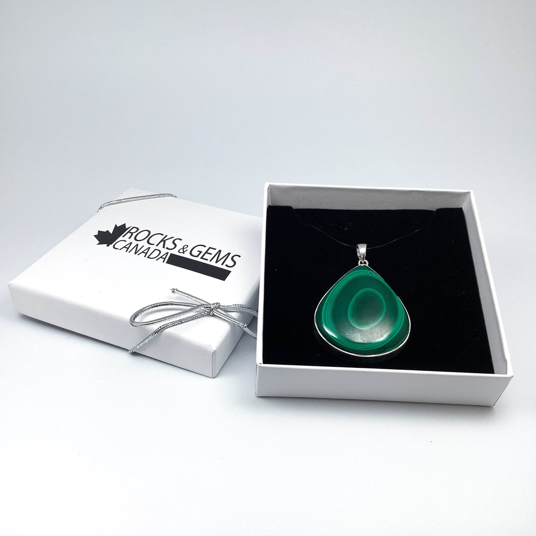 Malachite Pendant-Rocks and Gems Canada