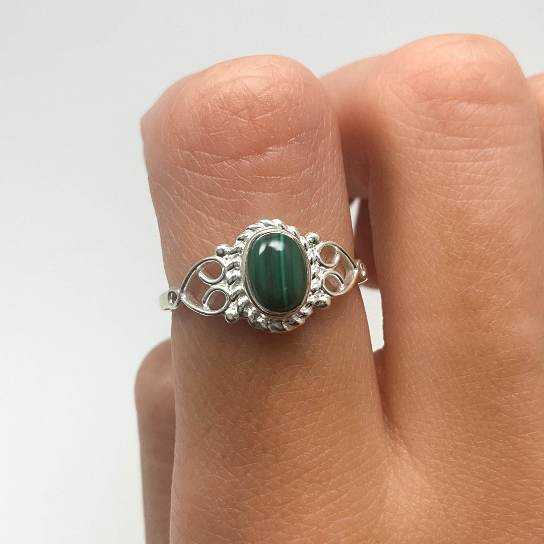 Malachite Ring-Rocks and Gems Canada