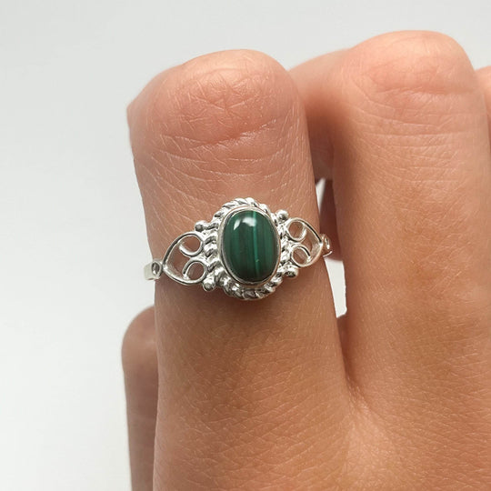 Malachite Ring-Rocks and Gems Canada