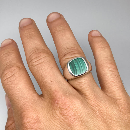 Malachite Ring-Rocks and Gems Canada