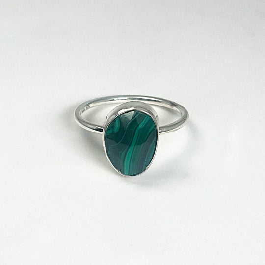 Malachite Ring-Rocks and Gems Canada