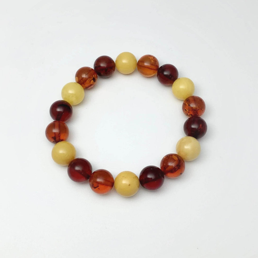 Mixed Amber Beaded Bracelet-Rocks and Gems Canada