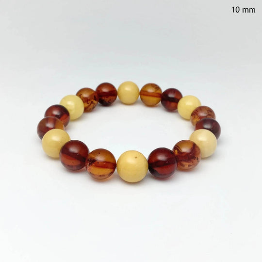 Mixed Amber Beaded Bracelet-Rocks and Gems Canada