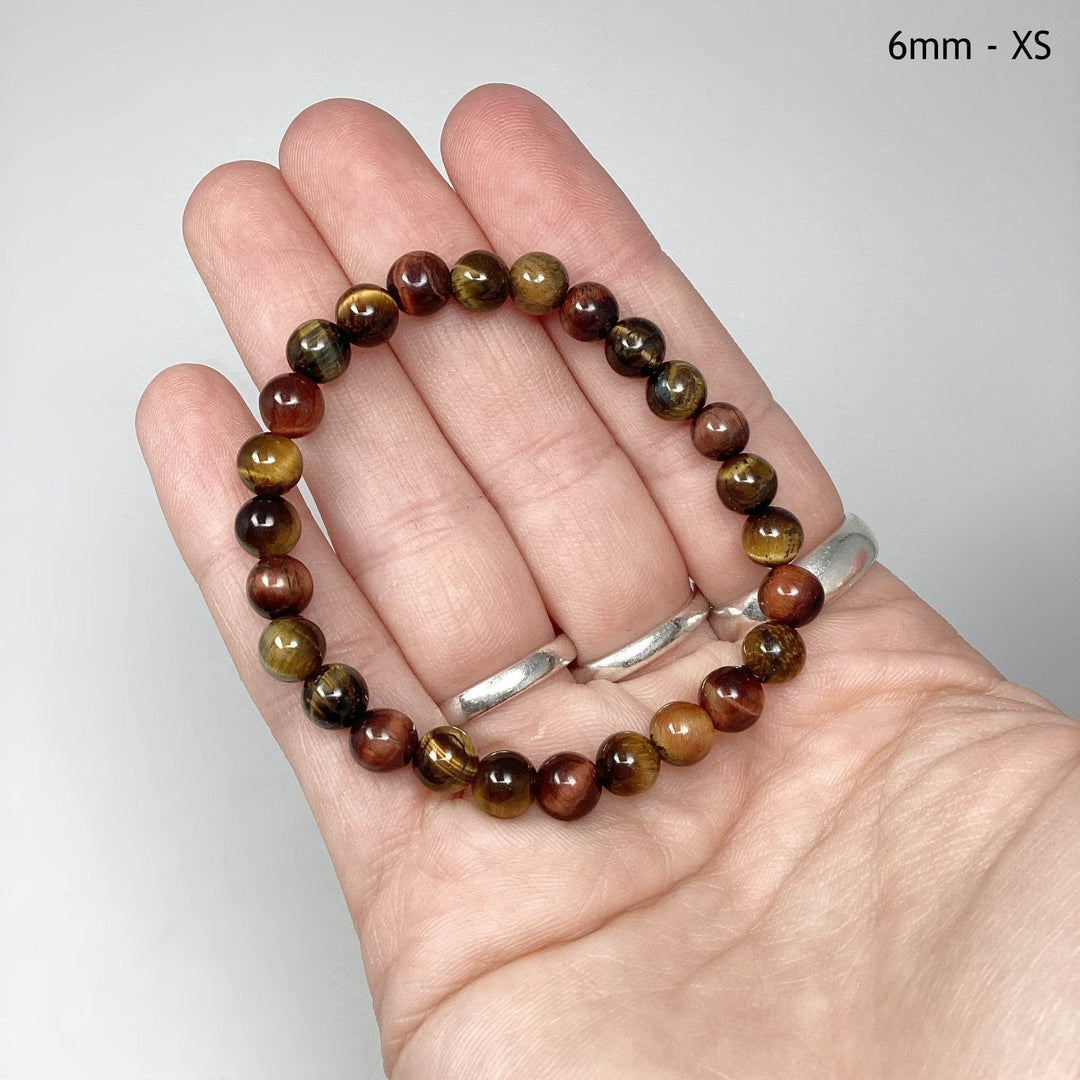 Mixed Tiger Eye Beaded Bracelet-Rocks and Gems Canada