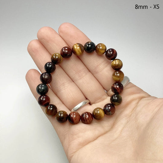 Mixed Tiger Eye Beaded Bracelet-Rocks and Gems Canada