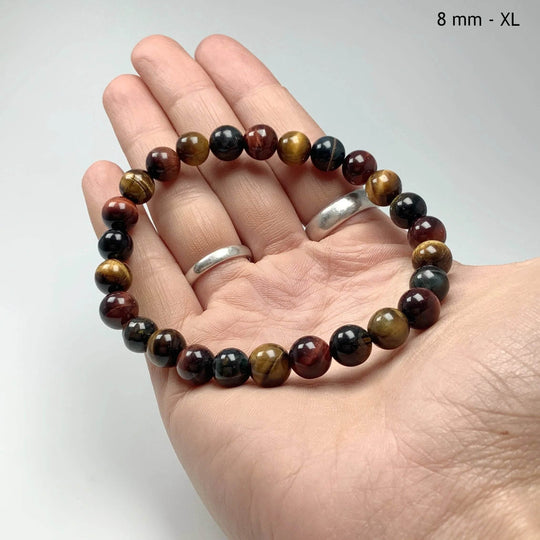 Mixed Tiger Eye Beaded Bracelet-Rocks and Gems Canada