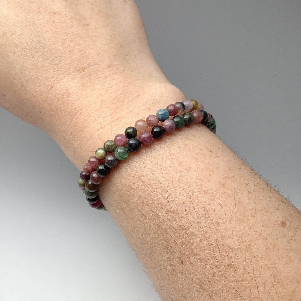 Mixed Tourmaline Beaded Bracelet-Rocks and Gems Canada