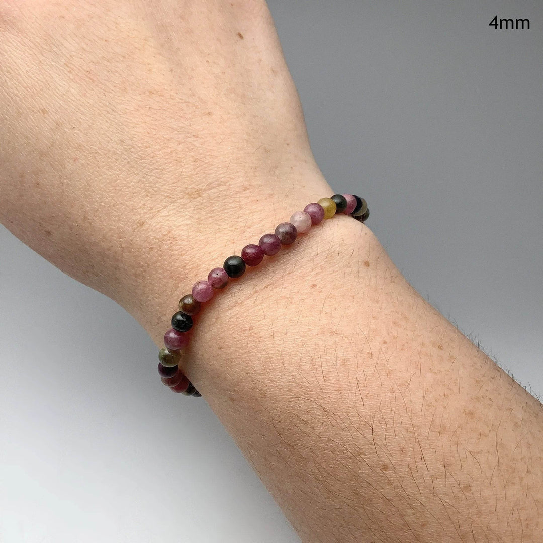 Mixed Tourmaline Beaded Bracelet-Rocks and Gems Canada