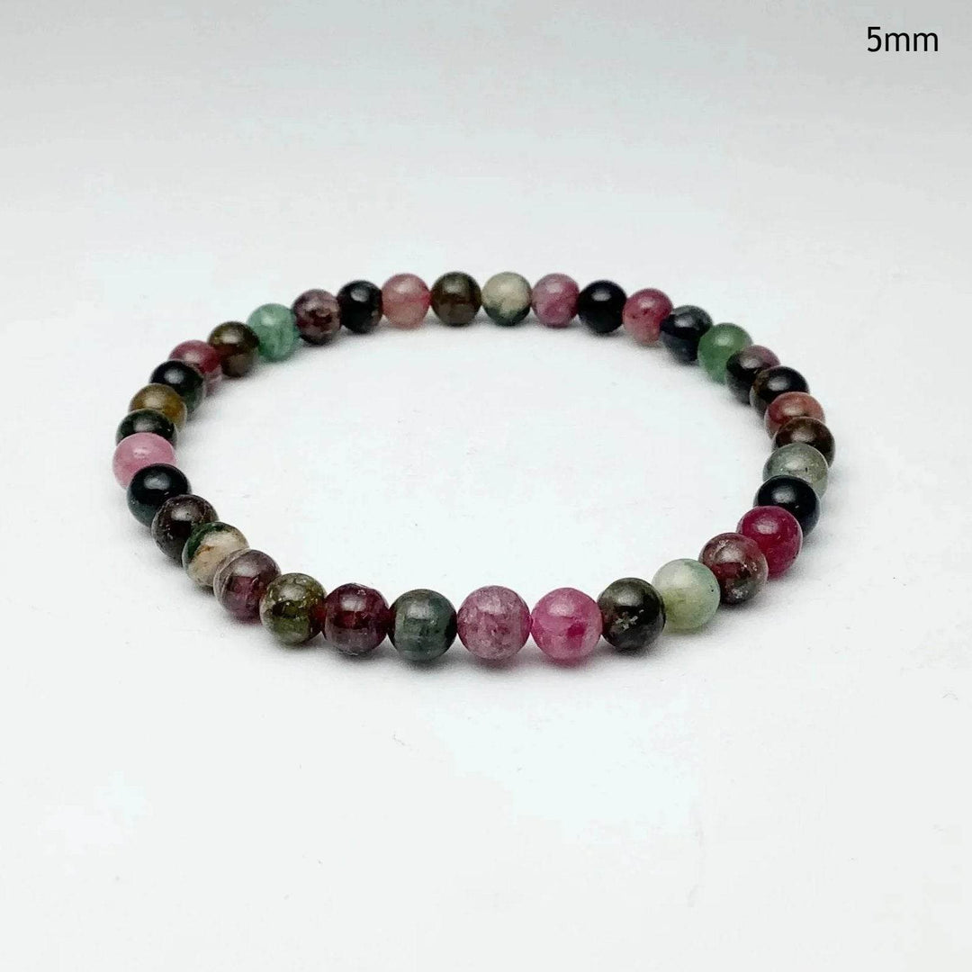 Mixed Tourmaline Beaded Bracelet-Rocks and Gems Canada